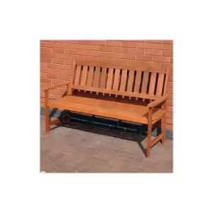 Image of Kingfisher - 3 Person 149cm Wide Traditional Wooden Garden Bench Seat