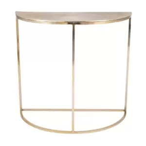 Image of Olivia's Bentley Half Moon Tables in Gold