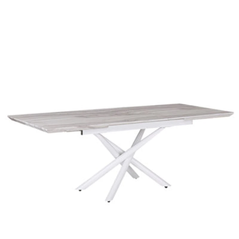 Image of Beliani Extending Dining Table Moira White 160/200 Cm 90 Cm