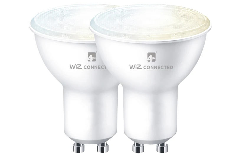 Image of 4lite GU10 LED Smart WiZ Connect Bulb 4.9W White Dimmable WiFi Bluetoo