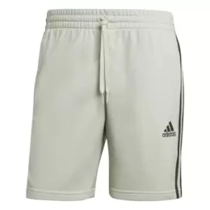 Image of adidas 3 Stripe Fleeced Shorts Mens - Green