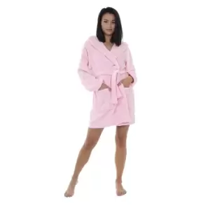 Image of Brave Soul Ladies/Womens Bunny Rabbit Hooded Dressing Gown (S) (Pink)