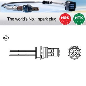 Image of 1x NGK NTK Oxygen O2 Lambda Sensor OZA683-EE2 OZA683EE2 (0398)