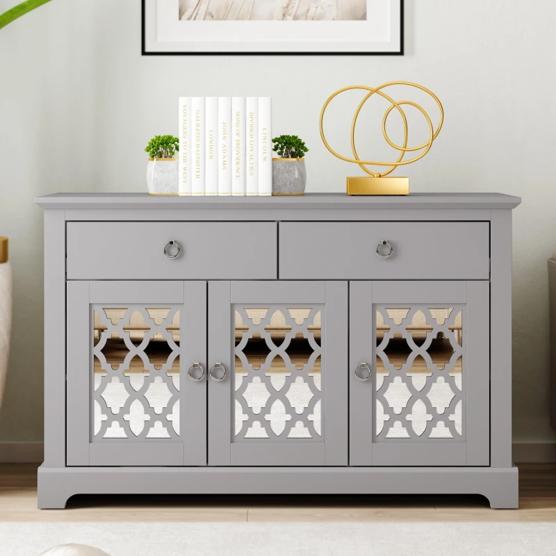 Image of GFW Honiton 3 Door 2 Drawer Sideboard Grey