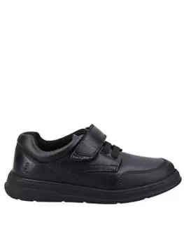 Image of Hush Puppies Rowan Jnr School Shoe - Black, Size 12 Younger