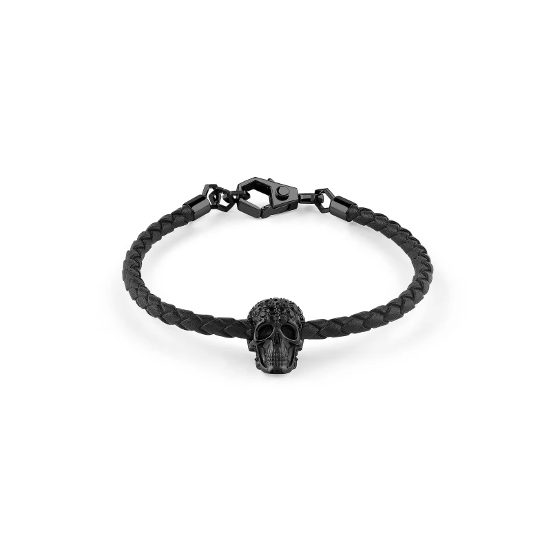 Image of PHILIPP PLEIN Skull Bracelet - Black One Size