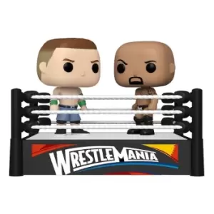 Image of WWE POP Moment! Vinyl Figures 2-Pack Cena vs Rock 9 cm