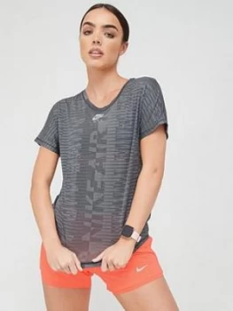 Image of Nike Air Running T-Shirt - Black