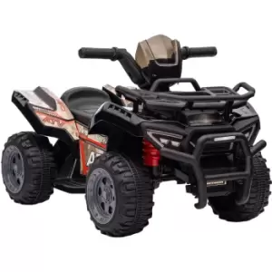 Image of HOMCOM 6V Kids Electric Ride on Car Toddler Quad Bike ATV for 18-36 month Black - Black