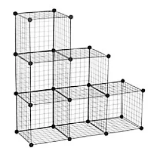 Image of HOMCOM Iron Net Cabinet 831-247 Metal Black 370 mm x 1110 mm x 1110 mm