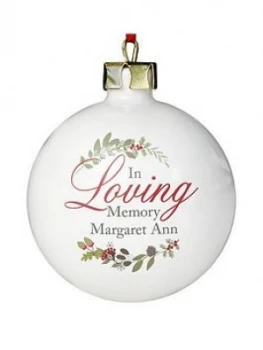 Image of Personalised In Loving Memory Bauble