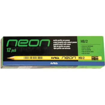 Image of Fila - Lyra 1290100 Neon HB Fluorescent Pencils Box 12
