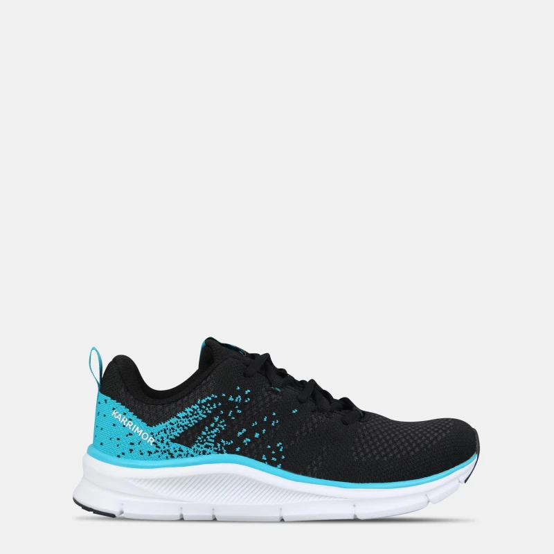 Image of Karrimor Duma 6 Running Shoes Junior Boy Black/Cyan male 3 (35.5)