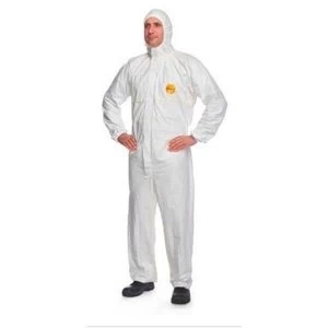 Image of DuPont Easysafe Coverall Hooded Medium White