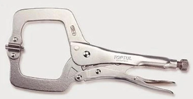 Image of TOPTUL DMAA1A11 Vise-grip Pliers Length: 11Inch, C Shape Chrome Vanadium Steel Vise-grip Pliers (4699)