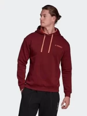 Image of adidas Terrex Logo Graphic Hoodie, Black Size M Women