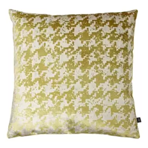 Image of Nevado Velvet Jacquard Cushion Gold / 50 x 50cm / Polyester Filled