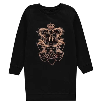 Image of Firetrap Bardot Sweater Dress Junior Girls - Black