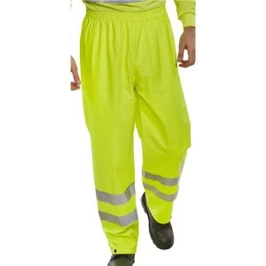 Image of BSeen Over Trousers PU Hi Vis Reflective 4XL Saturn Yellow Ref