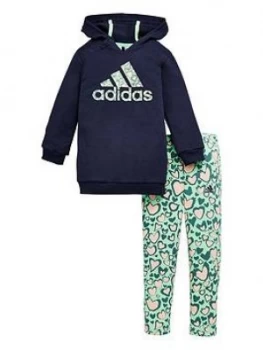 Image of Adidas Infants Dress Set - Navy