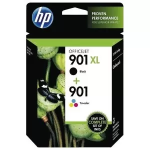 Image of HP 901XL Black And 901 Tri Colour Printer Ink Cartridge
