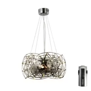 Image of Atria Pendant 3 Light E27 LEDs And Remote Control Stainless Steel