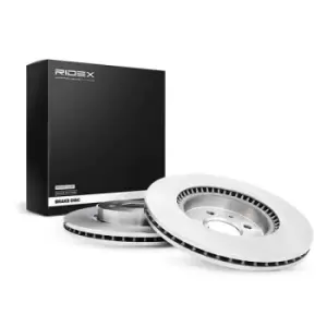 Image of RIDEX Brake disc 82B0814 Brake rotor,Brake discs HYUNDAI,KIA,i20 Schragheck (GB, IB),i20 ACTIVE (GB),i20 Coupe,ACCENT IV (RB),RIO III (UB)
