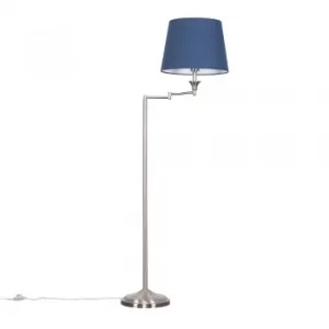 Image of Sinatra Floor Lamp with Navy Blue Aspen Shade