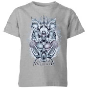 Image of Aquaman Atlantis Seven Kingdoms Kids T-Shirt - Grey - 11-12 Years