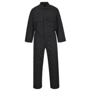 Image of Biz Weld Mens Flame Resistant Overall Black Medium 34"
