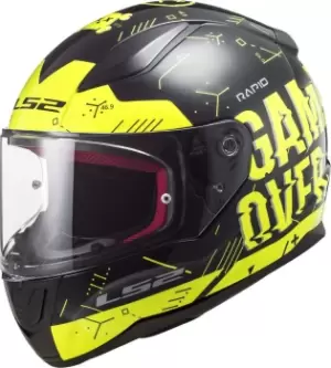 Image of LS2 FF353 Rapid Player Helmet, black-yellow Size M black-yellow, Size M