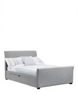 Image of Julian Bowen Capri Fabric Bed Frame With Drawers