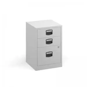Image of Bisley A4 home filer with 3 drawers - white BPFA3WH
