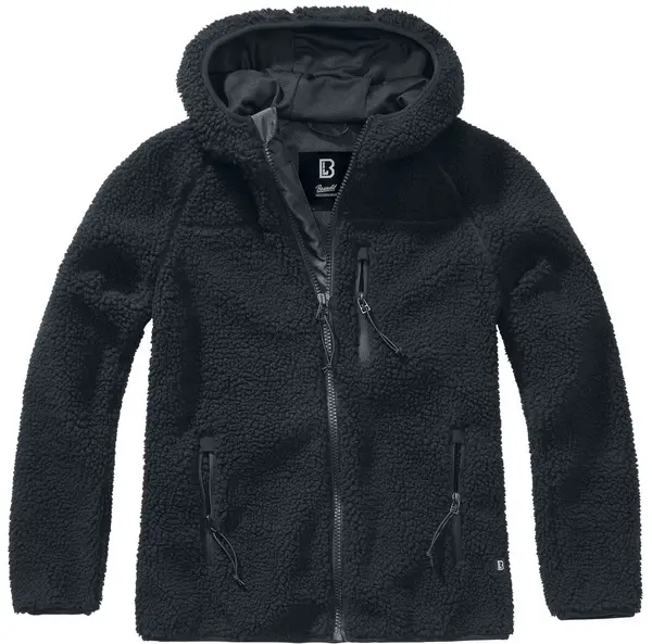 Image of Brandit Ladies Hooded Fleece Jacket Fleece Jacket Black XXL Women