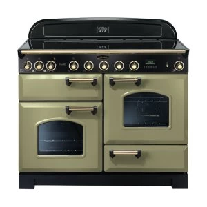 Image of Rangemaster 114550 CDL110EIOG-B Classic Deluxe 110cm Induction Range Cooker OliveGreen