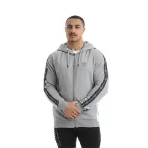 Image of Golds Gym Zipped Hoodie Mens - Grey