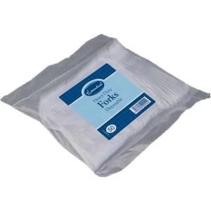 Image of Essential Housewares Heavy Duty Plastic Forks - Pack of 50