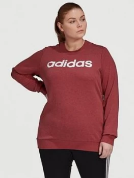 Image of Adidas Essentials Linear Sweat - Plus Size