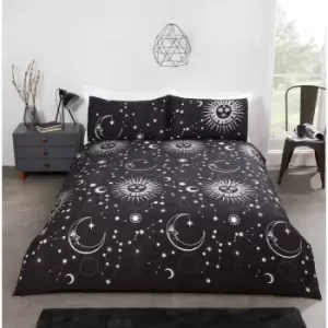 Image of Celestial Black Duvet Set - Single