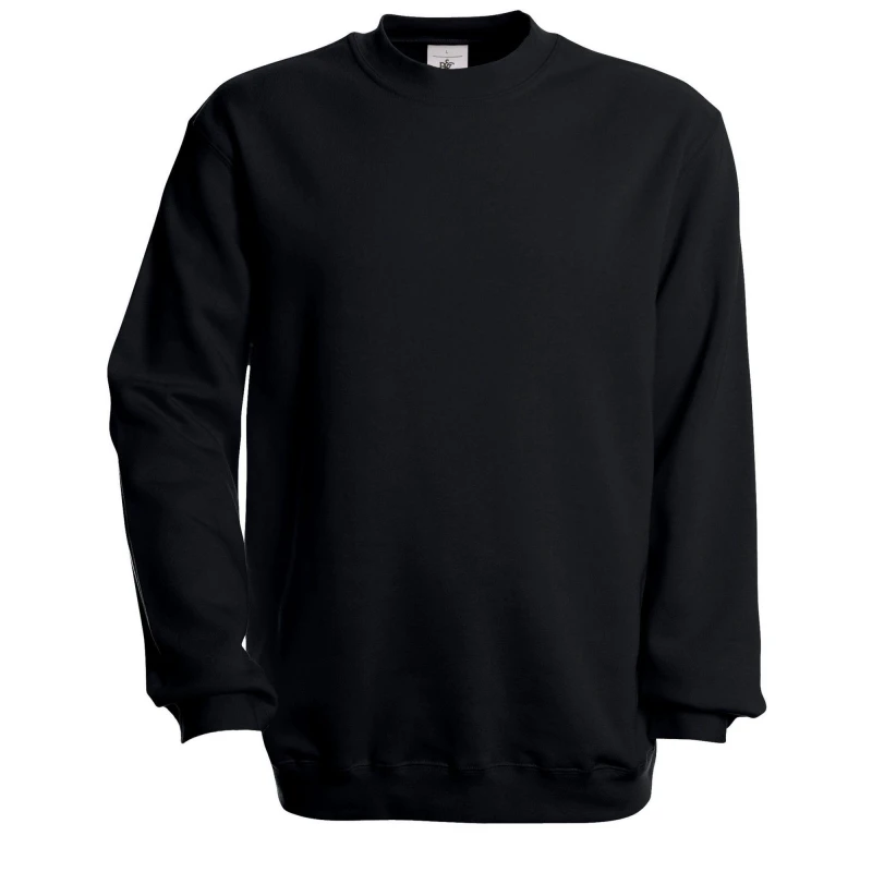 Image of B&C Mens Set-in Sweatshirt in Black Size: Small Black Male S