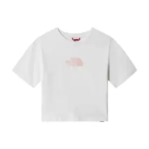 Image of The North Face Cropped Graphic T-Shirt - White