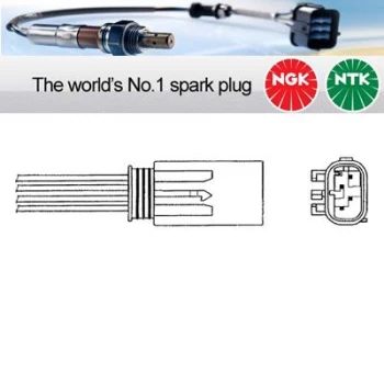 Image of 1x NGK NTK Oxygen O2 Lambda Sensor OZA659-EE50 OZA659EE50 (5754)