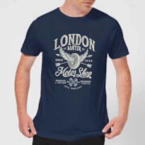 Image of LDN Motor Shop Mens T-Shirt - Navy - M