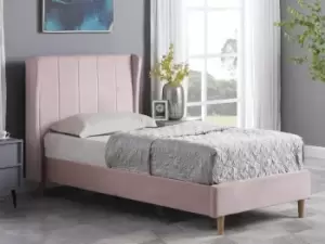 Image of Seconique Amelia 3ft Single Pink Fabric Bed Frame