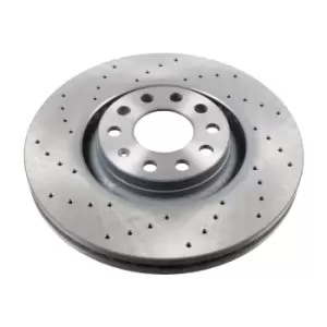 Image of febi bilstein Pair of Brake Disc Rotor 44121 fits Front OE 8E0 615 301 AE