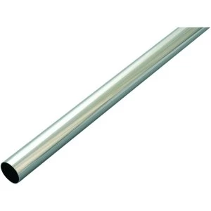 Image of Wickes Interior Multi Rail Tube - 25mm x 1.21m Chrome