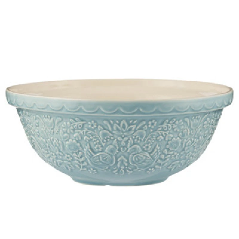 Image of Mason Cash Home to Roost S18 Earthenware Mixing Bowl 26cm - Blue Blue unisex