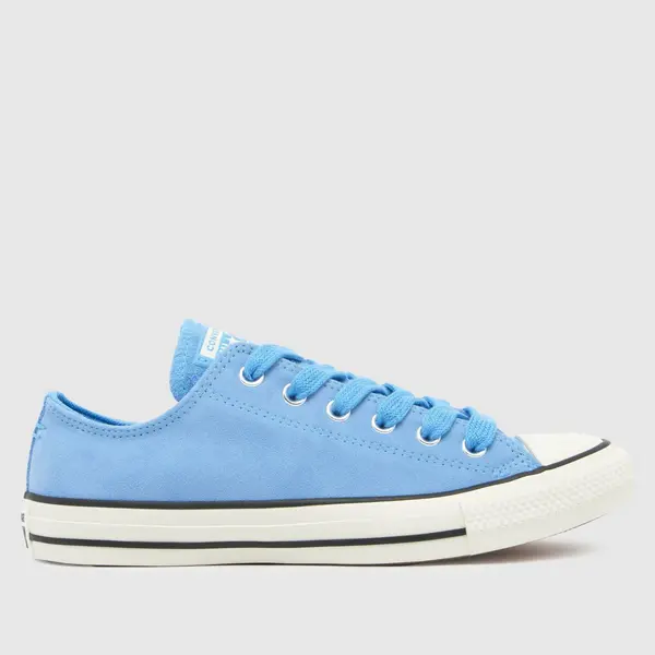 Image of Converse all star ox city kicks trainers in pale blue Pale Blue UK 7 (EU 40)