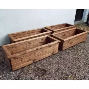 Image of Charles Taylor Large Trough Planter Set of 4, none