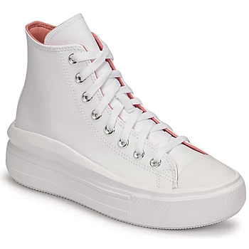 Image of Converse CHUCK TAYLOR ALL STAR MOVE HYBRID SHINE HI womens Shoes (High-top Trainers) in White,2.5